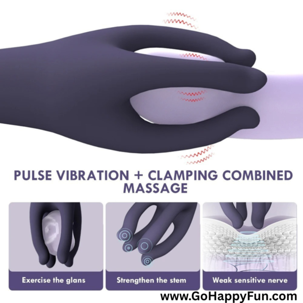 9 Alat Pijat Tubuh Elektrik Waterproof Hand Vibrator 10 Speed -