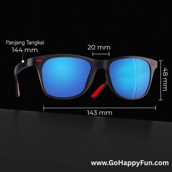 Kacamata Hitam Pria Wayfarer Polarized UV Sunglasses - KMC